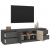 Szafka pod telewizor, szara 176x37x47,5 cm, lite drewno sosnowe