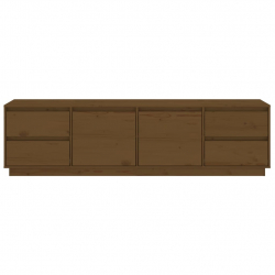Szafka pod TV, miodowy brąz, 176x37x47,5cm, lite drewno sosnowe