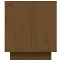 Szafka pod TV, miodowy brąz, 80x35x40,5 cm, lite drewno sosnowe