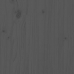 Szafka nocna, szara, 50x34x50 cm, lite drewno sosnowe