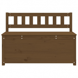 Ławka, miodowy brąz, 110x41x76,5 cm, lite drewno sosnowe