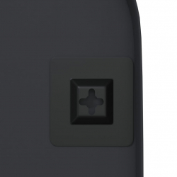 Lustro ścienne, czarne, 30x70 cm, owalne