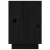 Szafka nocna, czarna, 50x34x50 cm, lite drewno sosnowe