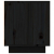 Szafka pod TV, czarna, 80x35x40,5 cm, lite drewno sosnowe