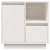 Szafka nocna, biała, 50x34x50 cm, lite drewno sosnowe
