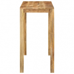 Stolik barowy, 112x55x108, lite drewno mango