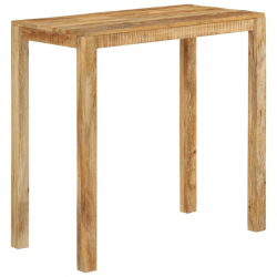 Stolik barowy, 112x55x108, lite drewno mango