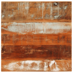 Stolik kawowy, 55x55x35 cm, lite drewno z odzysku