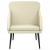 Fotel, kremowy, 63x76x80 cm, obity sztuczną skórą