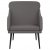 Fotel, szary, 63x76x80 cm, obity sztuczną skórą