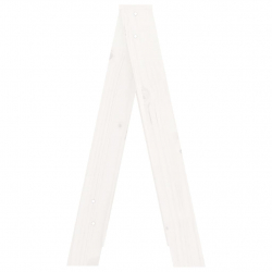 Stołki, 2 szt., białe, 40x40x75 cm, lite drewno sosnowe