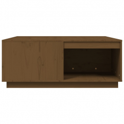 Stolik kawowy, miodowy brąz 100x101x40,5 cm lite drewno sosnowe