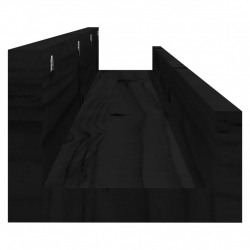 Półki ścienne, 2 szt., czarne, 110x12x9 cm, drewno sosnowe