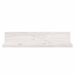 Półki ścienne, 2 szt., białe, 50x11x9 cm, drewno sosnowe
