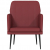 Fotel, winna czerwień, 61x78x80 cm, obity sztuczną skórą