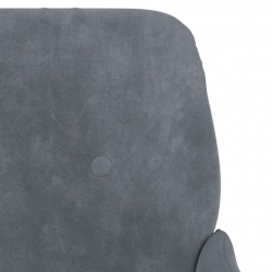 Fotel, ciemnoszary, 62x79x79 cm, obity aksamitem