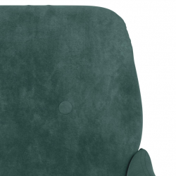 Fotel, ciemnozielony, 62x79x79 cm, obity aksamitem