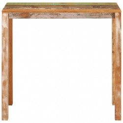 Stolik barowy, 112x55x108, lite drewno odzyskane