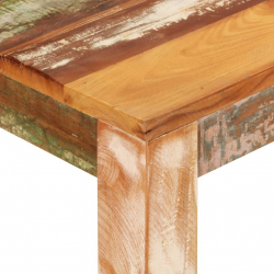 Stolik barowy, 112x55x108, lite drewno odzyskane