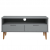 Szafka pod telewizor, szara, 106x40x49 cm, lite drewno sosnowe