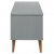 Szafka pod telewizor, szara, 106x40x49 cm, lite drewno sosnowe