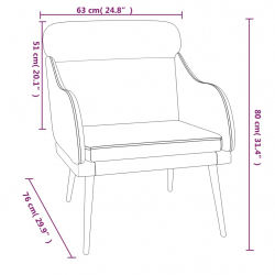 Fotel, brązowy, 63x76x80 cm, obity aksamitem