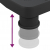 Podstawka pod monitor, czarna, 33,5x34x10,5 cm