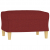 Fotel z podnóżkiem, winna czerwień, 60 cm, obity tkaniną