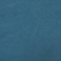 Ławka, niebieska, 108x79x79 cm, tapicerowana aksamitem