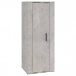 Wisząca szafka telewizyjna, szarość betonu, 40x34,5x100 cm