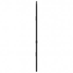 Lustro ścienne, czarne, 40x15 cm, owalne