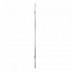 Lustro ścienne, srebrne, 100x45 cm