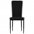 Krzesła stołowe, 4 szt., czarne, obite aksamitem