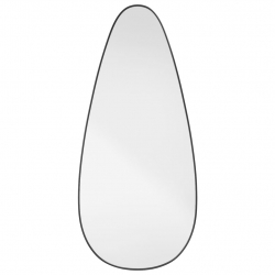 Lustro ścienne, czarne, 100x45 cm