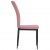 Krzesła stołowe, 4 szt., różowe, obite aksamitem