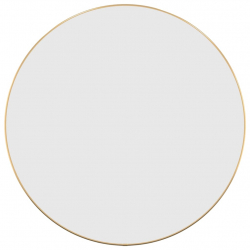 Lustro ścienne, złote, Ø 60 cm, okrągłe