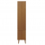 Szafka z przeszkleniem, brązowa, 90x35x175 cm, drewno sosnowe