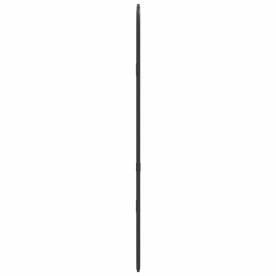 Lustro ścienne, czarne, 50x20 cm, owalne