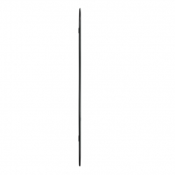 Lustro ścienne, czarne, 60x25 cm