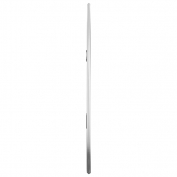 Lustro ścienne, srebrne, 40x15 cm