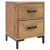 Szafki nocne, 2 szt., 36x30x45 cm, lite drewno sosnowe
