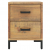 Szafki nocne, 2 szt., 36x30x45 cm, lite drewno sosnowe