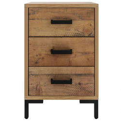 Szafki nocne, 2 szt., 36x30x54 cm, lite drewno sosnowe