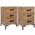 Szafki nocne, 2 szt., 36x30x54 cm, lite drewno sosnowe