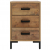 Szafki nocne, 2 szt., 36x30x54 cm, lite drewno sosnowe