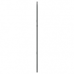 Lustro ścienne, czarne, 70x30 cm, owalne