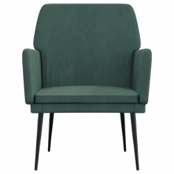 Fotel, ciemnozielony, 62x79x79 cm, obity aksamitem