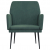 Fotel, ciemnozielony, 62x79x79 cm, obity aksamitem