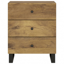Szafka nocna, 50x33x62 cm, lite drewno mango