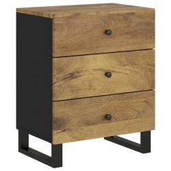 Szafka nocna, 50x33x62 cm, lite drewno mango